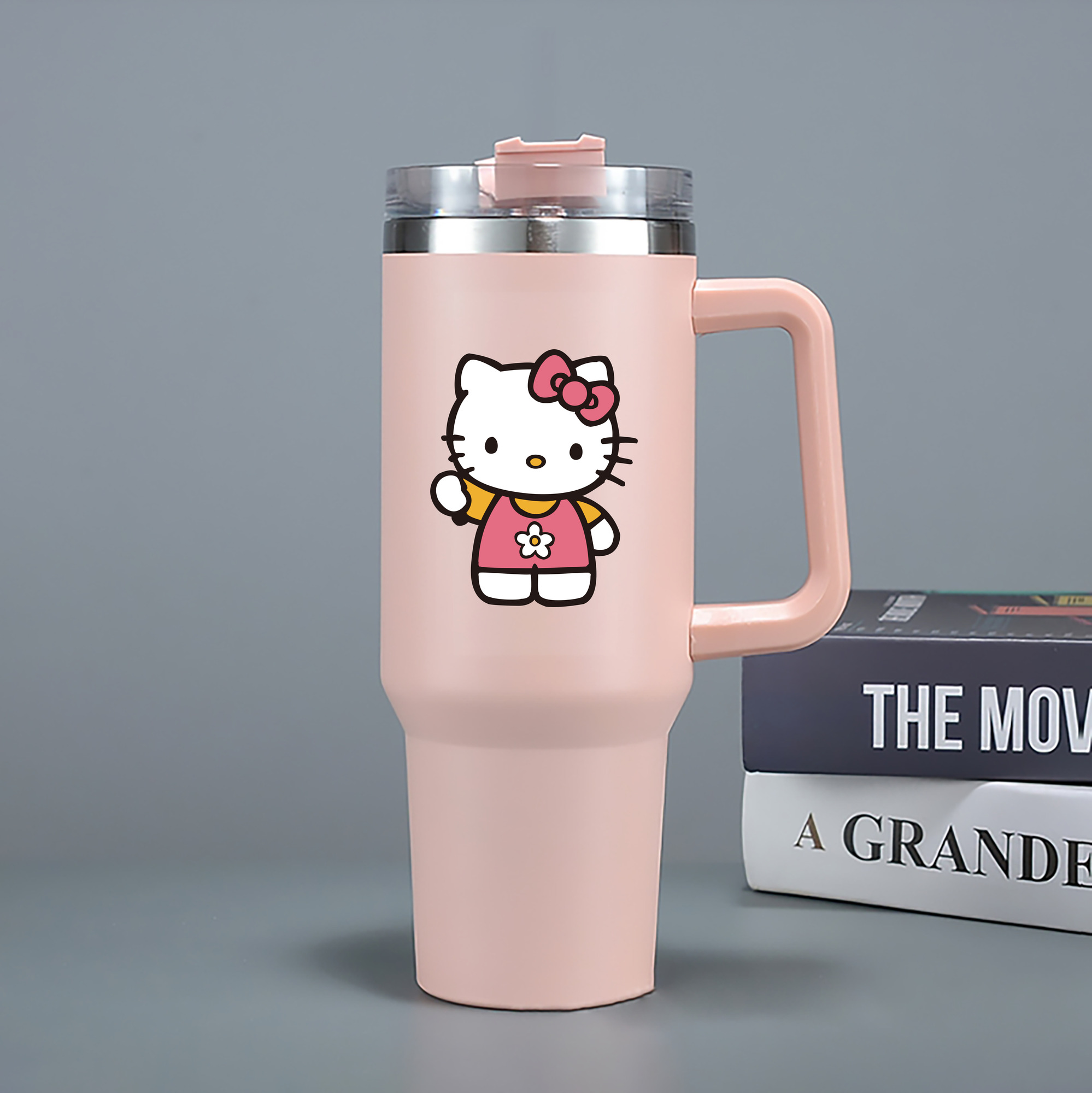 （画像用） Hello Kitty ハローキティ 1200mL車用タンブラー（カラープリント）